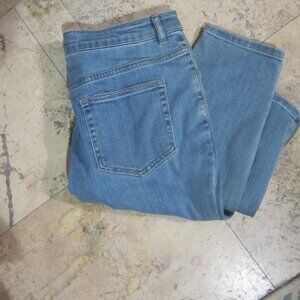 LOGO by Lori Goldstein 5-Pocket Skinny Jeans w/ Zipper Detail, Size 8 Regular